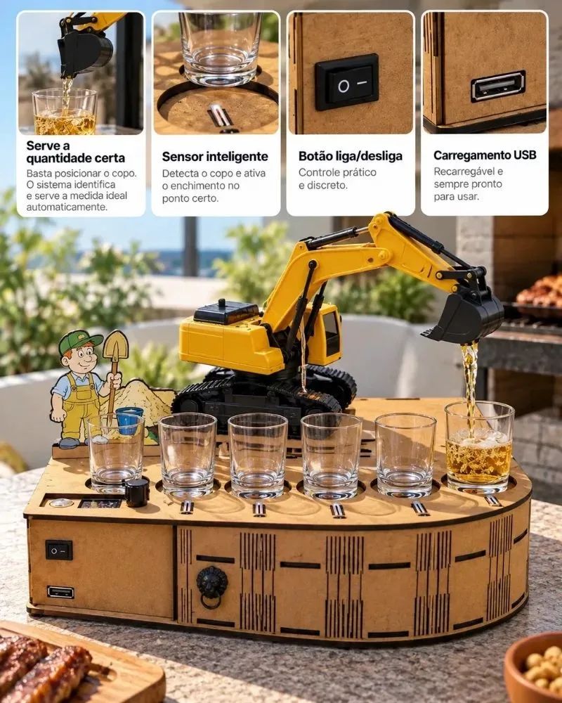 MaqBar - Dispenser de Bebidas Retroescavadeira - imagem 2