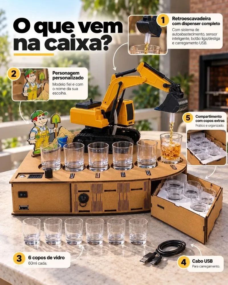 MaqBar - Dispenser de Bebidas Retroescavadeira - imagem 3